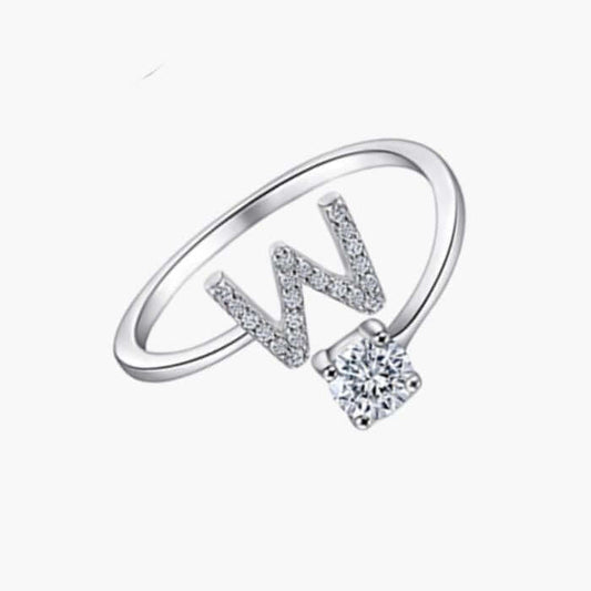 Rosalie Sterling Silver Initial Ring | MSHSM