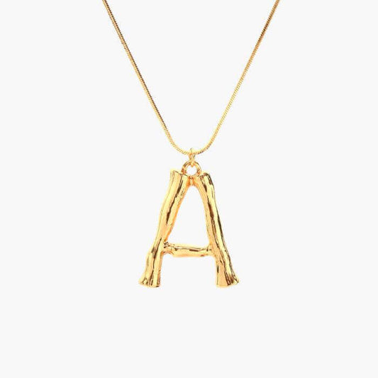 Anna Bamboo Alphabet Letter Necklace | MSHSM